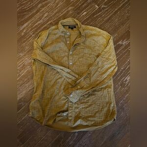 Blade + Blue Mustard Button Down Shirt Xl Usa Cotton